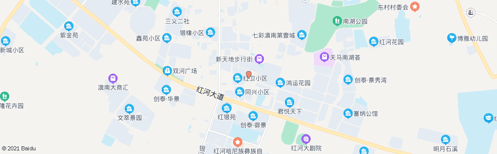 红河州妇幼保健院_公交站地图_红河公交_妙搜公交查询2024