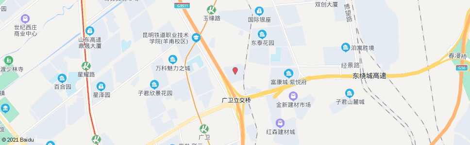 昆明广卫新村_公交站地图_昆明公交_妙搜公交查询2024