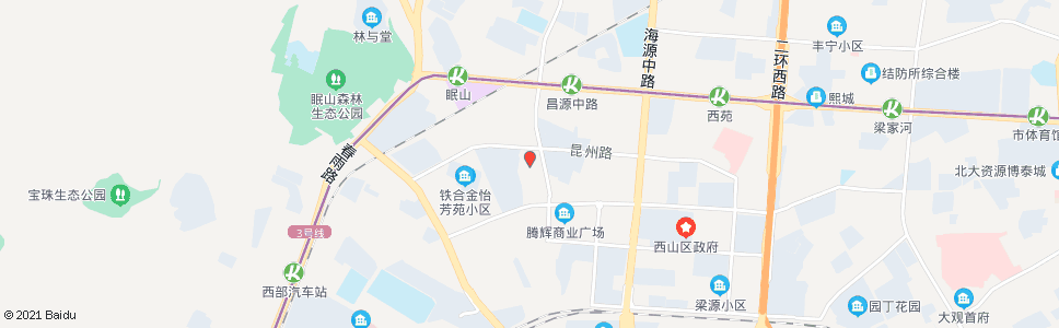 昆明张家村(昌源南路)_公交站地图_昆明公交_妙搜公交查询2024