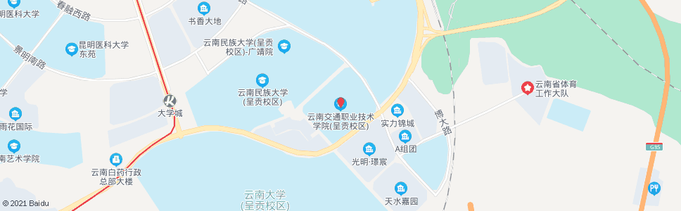 昆明万青路(云南交通职业技术学院)_公交站地图_昆明公交_妙搜公交查询2024