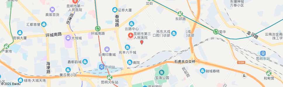 昆明吴井路口吴井路_公交站地图_昆明公交_妙搜公交查询2024