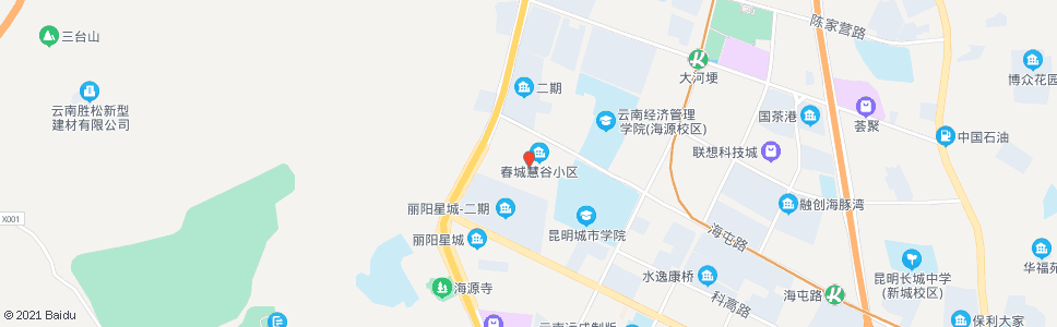 昆明海屯路口_公交站地图_昆明公交_妙搜公交查询2024