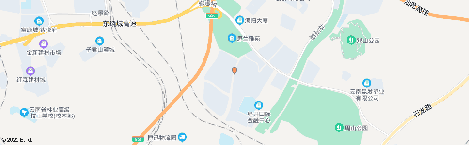 昆明云霞路口拓翔路_公交站地图_昆明公交_妙搜公交查询2024