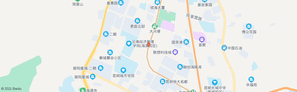 昆明大塘路口金川路_公交站地图_昆明公交_妙搜公交查询2024