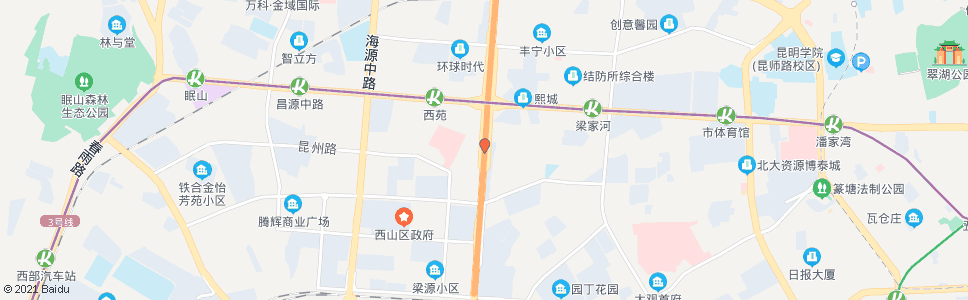 昆明西苑立交桥南口_公交站地图_昆明公交_妙搜公交查询2024