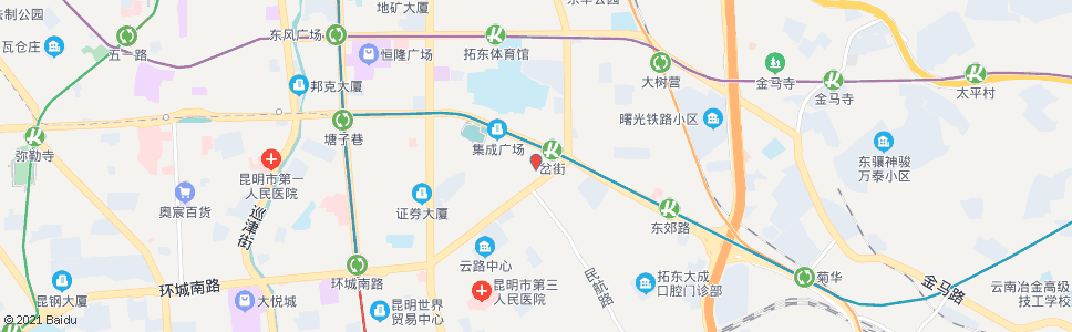 昆明泰丽酒店_公交站地图_昆明公交_妙搜公交查询2024