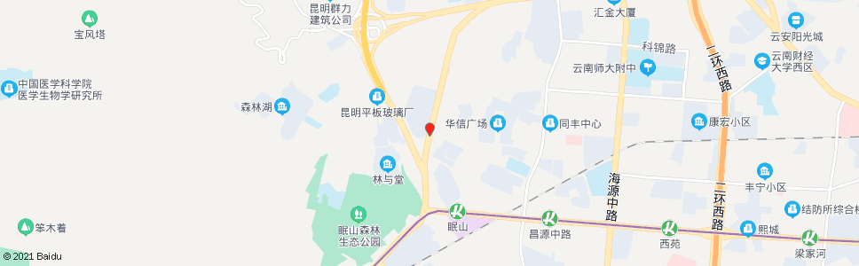 昆明昭宗路口滇缅大道_公交站地图_昆明公交_妙搜公交查询2024