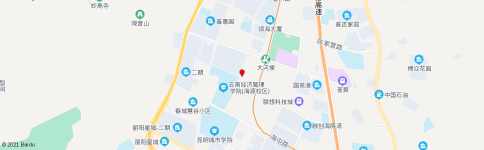 昆明海源新村_公交站地图_昆明公交_妙搜公交查询2024