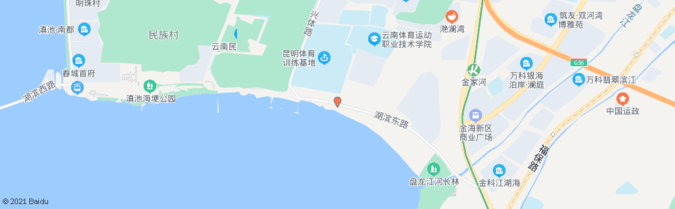 昆明海埂村_公交站地图_昆明公交_妙搜公交查询2024