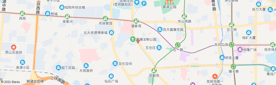 昆明新闻路口(西昌路)_公交站地图_昆明公交_妙搜公交查询2024