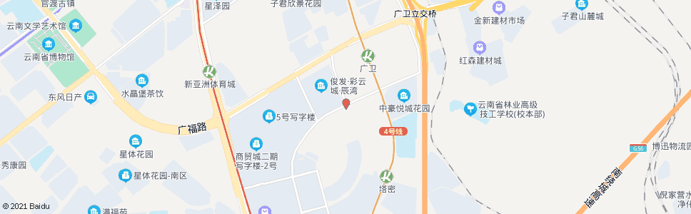 昆明商城大道(商海路)_公交站地图_昆明公交_妙搜公交查询2024