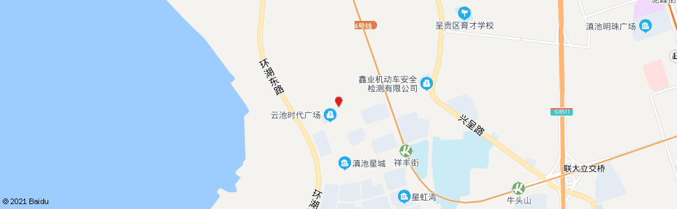 昆明滇池星城小区(老干部活动中心)_公交站地图_昆明公交_妙搜公交查询2025