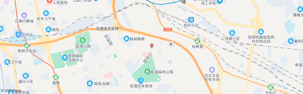 昆明关通路_公交站地图_昆明公交_妙搜公交查询2024