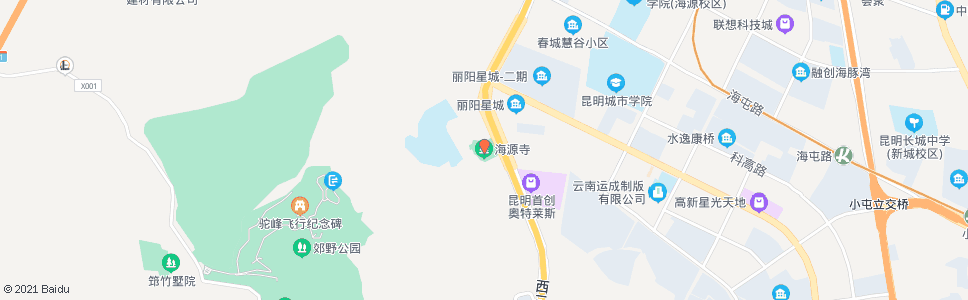 昆明海源寺_公交站地图_昆明公交_妙搜公交查询2024