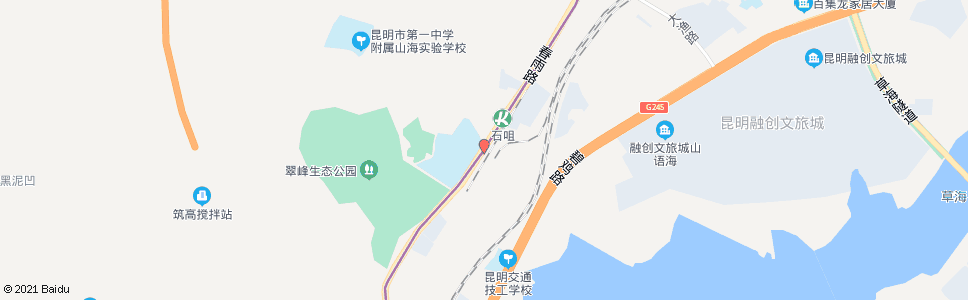 昆明白沙路口(春雨路)_公交站地图_昆明公交_妙搜公交查询2024