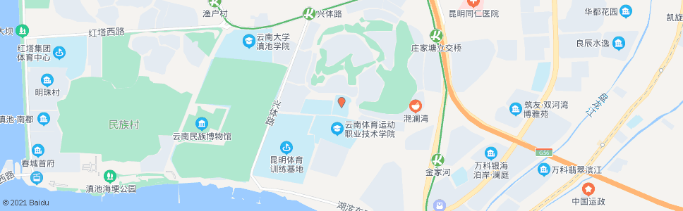 昆明滇池度假区实验学校_公交站地图_昆明公交_妙搜公交查询2024