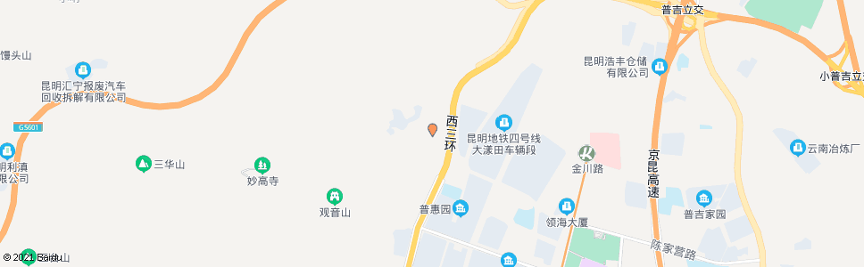 昆明玉峰路口(自卫村)_公交站地图_昆明公交_妙搜公交查询2024