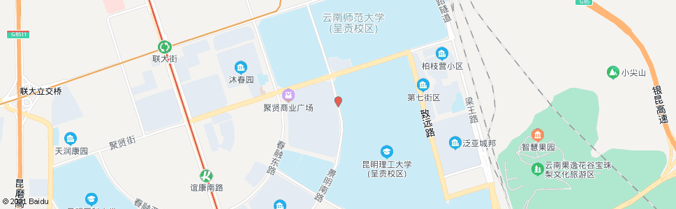 昆明景明南路聚贤街口_公交站地图_昆明公交_妙搜公交查询2024