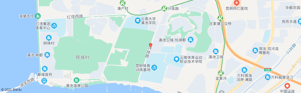 昆明体院路口(兴体路)_公交站地图_昆明公交_妙搜公交查询2024