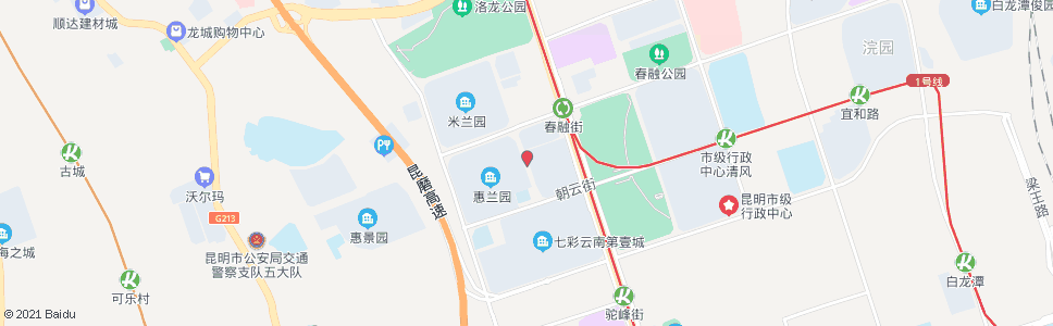 昆明春融街口谊康北路_公交站地图_昆明公交_妙搜公交查询2024