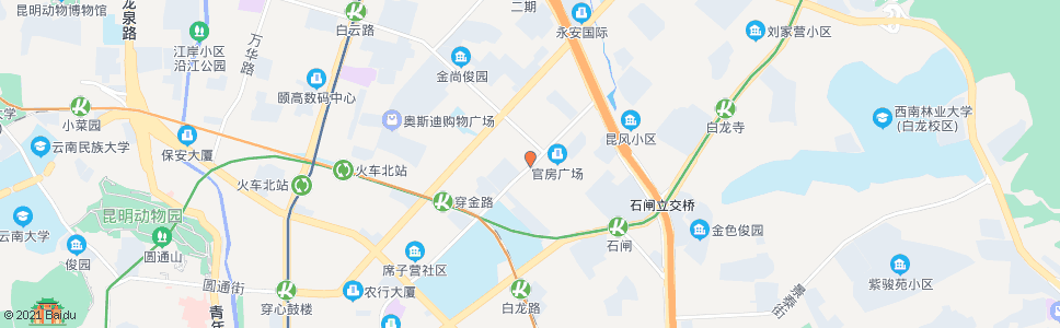 昆明新兴路中段_公交站地图_昆明公交_妙搜公交查询2024