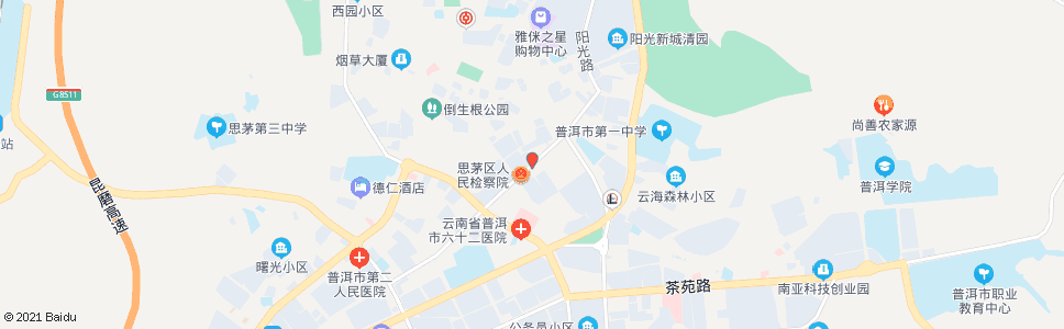 普洱市国税局_公交站地图_普洱公交_妙搜公交查询2024