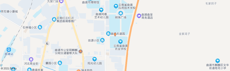 曲靖市财校_公交站地图_曲靖公交_妙搜公交查询2024