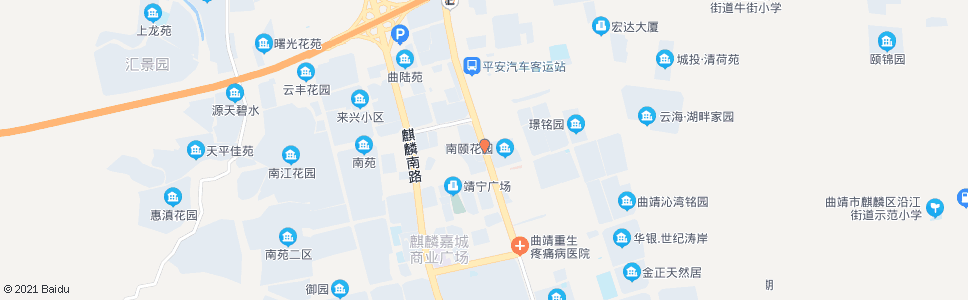 曲靖南颐花园_公交站地图_曲靖公交_妙搜公交查询2024