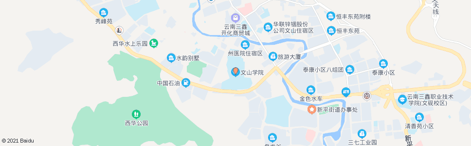 文山文山学院_公交站地图_文山公交_妙搜公交查询2024