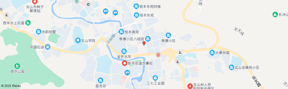 文山泰康餐饮街_公交站地图_文山公交_妙搜公交查询2024