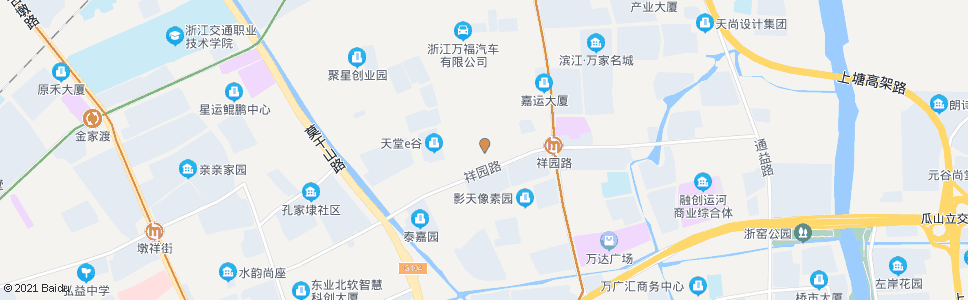 杭州祥园路祥兴路口(北部软件园)_公交站地图_杭州公交_妙搜公交查询2024