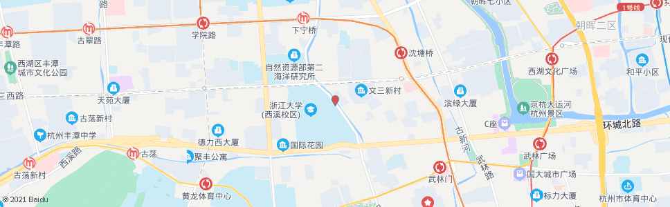 杭州文三新村_公交站地图_杭州公交_妙搜公交查询2024