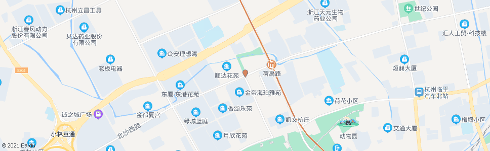 杭州北沙西路雨荷路口_公交站地图_杭州公交_妙搜公交查询2024