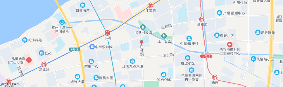 杭州江虹路滨和路口_公交站地图_杭州公交_妙搜公交查询2024