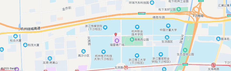 杭州学源街文泽路西口_公交站地图_杭州公交_妙搜公交查询2024