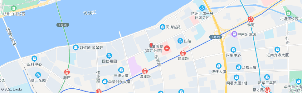 杭州滨盛路信诚路口_公交站地图_杭州公交_妙搜公交查询2024