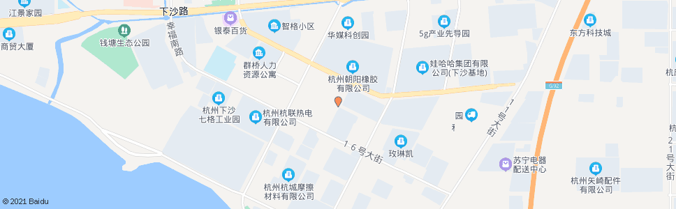 杭州十四号大街零号路口_公交站地图_杭州公交_妙搜公交查询2024