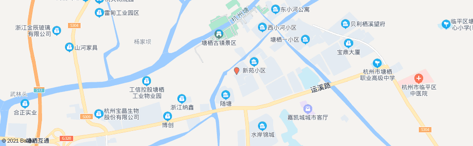 杭州塘栖站_公交站地图_杭州公交_妙搜公交查询2024