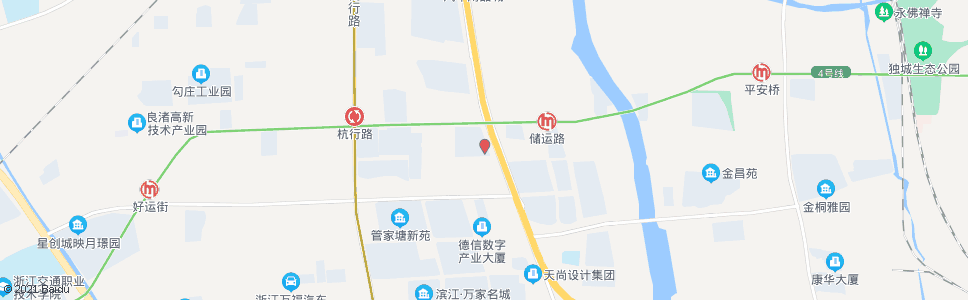 杭州徐昌坝(通益路)_公交站地图_杭州公交_妙搜公交查询2025