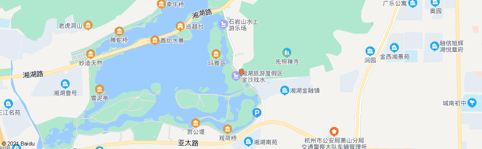 杭州金沙戏水_公交站地图_杭州公交_妙搜公交查询2024