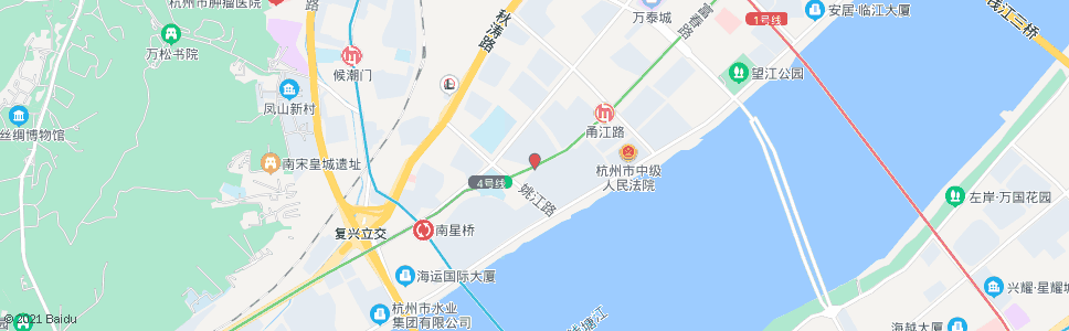 杭州富春路姚江路口_公交站地图_杭州公交_妙搜公交查询2024