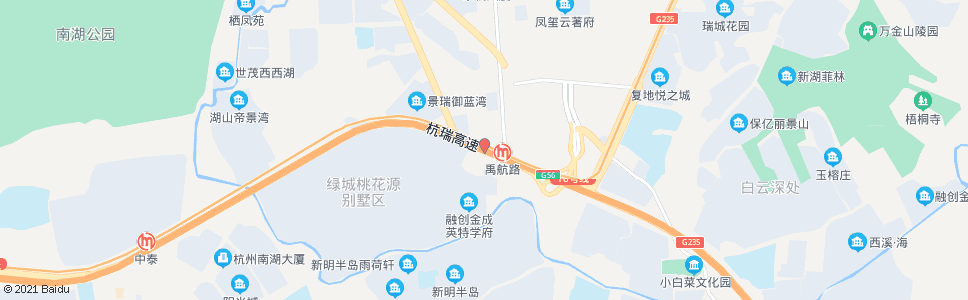 杭州禹航路南口(BRT)_公交站地图_杭州公交_妙搜公交查询2024