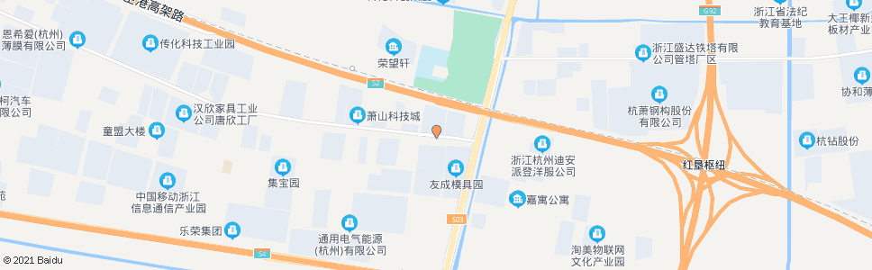 杭州鸿达路塘新线路口_公交站地图_杭州公交_妙搜公交查询2024