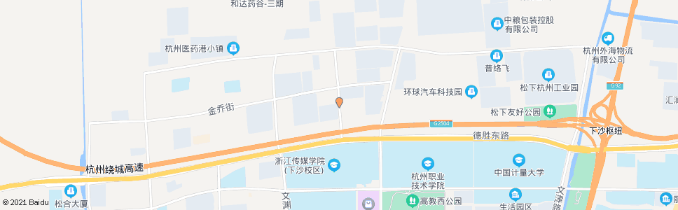 杭州元成路松乔街口_公交站地图_杭州公交_妙搜公交查询2024