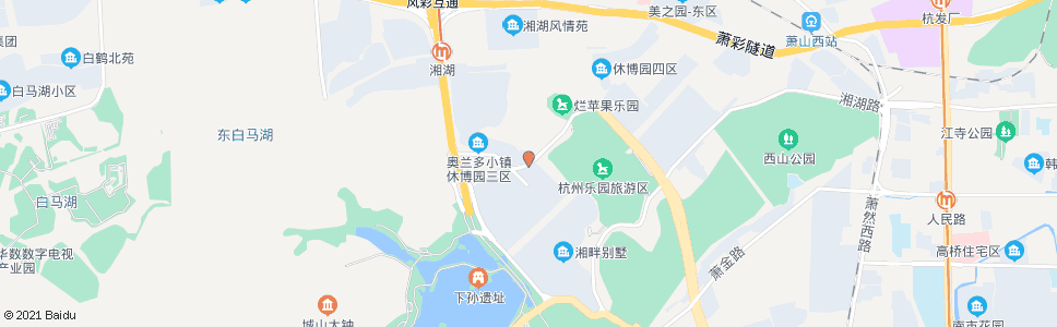 杭州湘湖路湖畔路口_公交站地图_杭州公交_妙搜公交查询2024