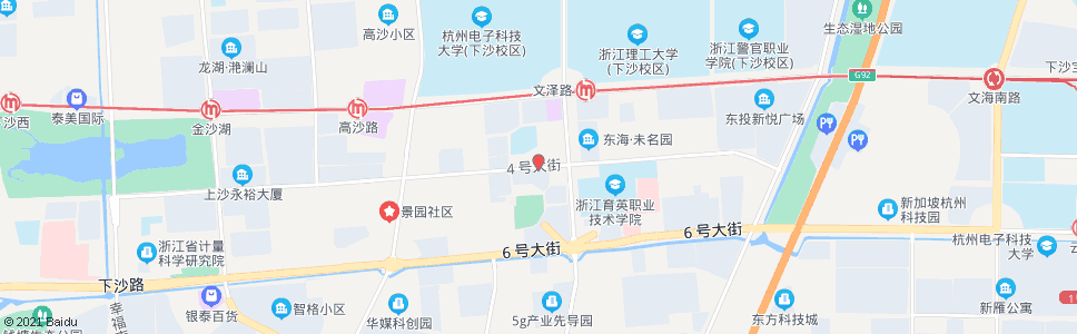 杭州四号大街泽雅路口_公交站地图_杭州公交_妙搜公交查询2024