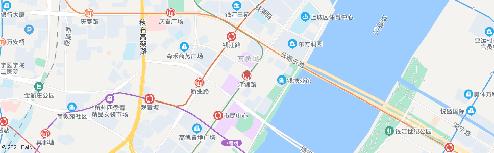 杭州江锦路站_公交站地图_杭州公交_妙搜公交查询2024