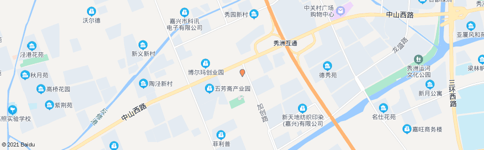 嘉兴加创路中山西路_公交站地图_嘉兴公交_妙搜公交查询2024