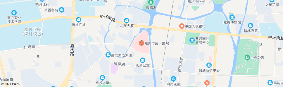 嘉兴放鹤路市一院_公交站地图_嘉兴公交_妙搜公交查询2024