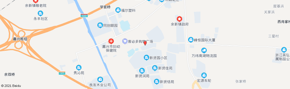 嘉兴余新镇中心小学_公交站地图_嘉兴公交_妙搜公交查询2024